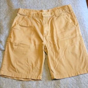 Mens Carhartt khaki dress shorts